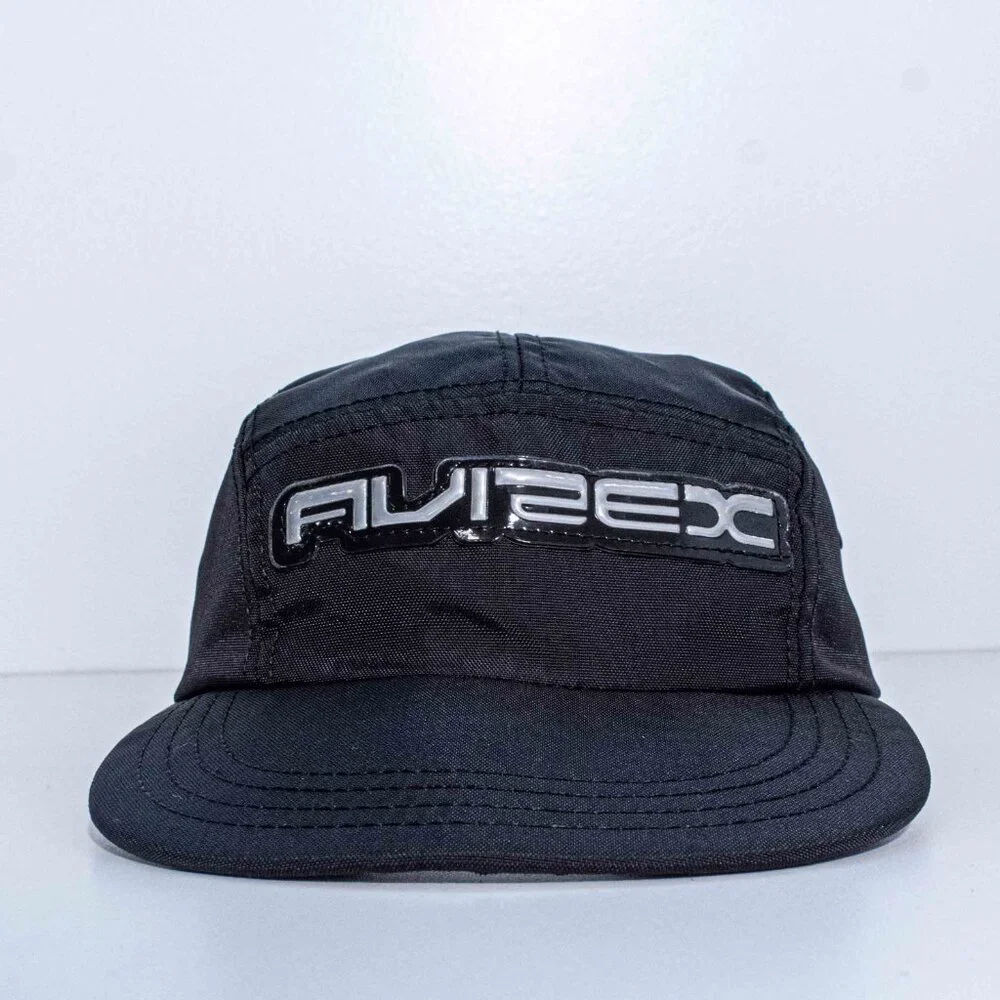 AVIREX 5 Panel Snapback Hat VTG 90s Hip Hop Streetwear Skate